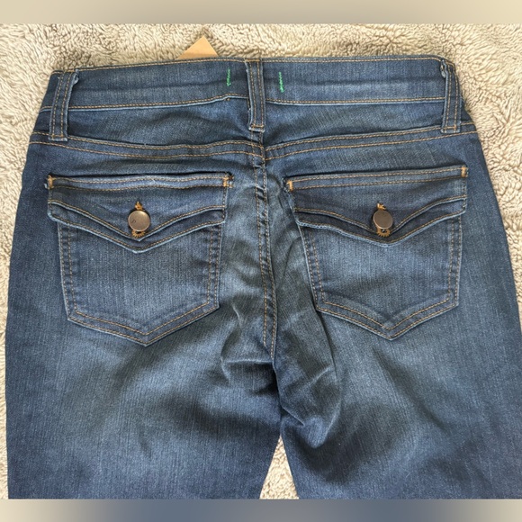 Piper’s Closet Bootcut Darkwash Jeans Juniors Sz 5 Made in USA Stretch NEW - Picture 2 of 15